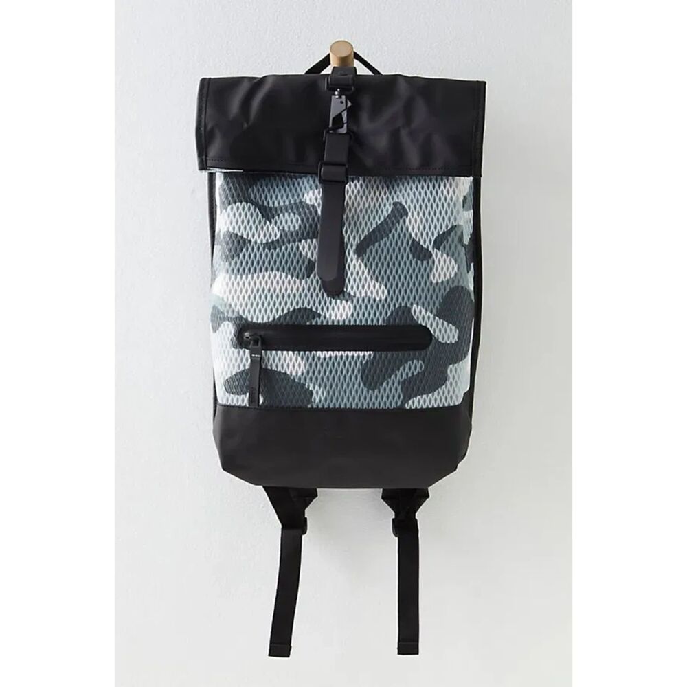Rolltop Rucksack‎ Mesh Backpack | Ret: $155
